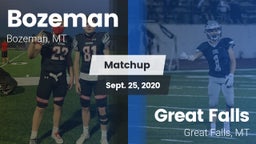 Matchup: Bozeman  vs. Great Falls  2020