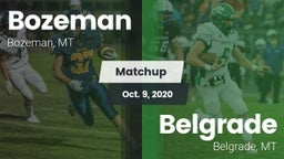 Matchup: Bozeman  vs. Belgrade  2020