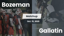 Matchup: Bozeman  vs. Gallatin  2020