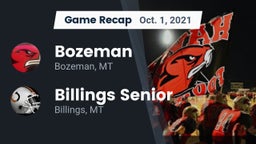 Recap: Bozeman  vs. Billings Senior  2021