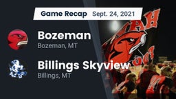 Recap: Bozeman  vs. Billings Skyview  2021