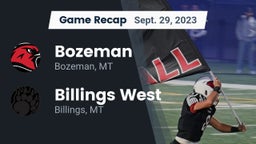 Recap: Bozeman  vs. Billings West  2023