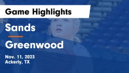 Sands  vs Greenwood   Game Highlights - Nov. 11, 2023