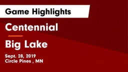 Centennial  vs Big Lake Game Highlights - Sept. 28, 2019