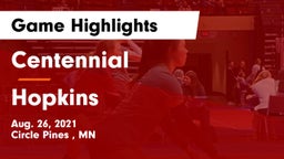 Centennial  vs Hopkins  Game Highlights - Aug. 26, 2021