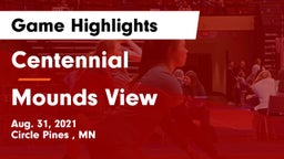 Centennial  vs Mounds View  Game Highlights - Aug. 31, 2021
