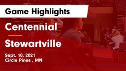 Centennial  vs Stewartville  Game Highlights - Sept. 10, 2021
