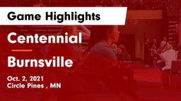 Centennial  vs Burnsville  Game Highlights - Oct. 2, 2021