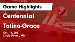 Centennial  vs Totino-Grace  Game Highlights - Oct. 19, 2021