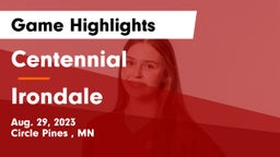 Centennial  vs Irondale  Game Highlights - Aug. 29, 2023