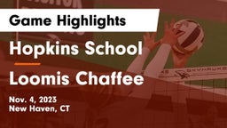 Hopkins School vs Loomis Chaffee Game Highlights - Nov. 4, 2023