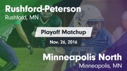 Matchup: Rushford-Peterson vs. Minneapolis North  2016