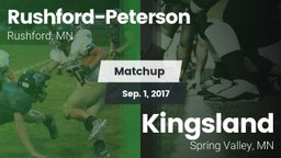 Matchup: Rushford-Peterson vs. Kingsland  2017