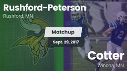 Matchup: Rushford-Peterson vs. Cotter  2017