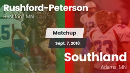 Matchup: Rushford-Peterson vs. Southland  2018