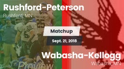 Matchup: Rushford-Peterson vs. Wabasha-Kellogg  2018