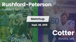 Matchup: Rushford-Peterson vs. Cotter  2018