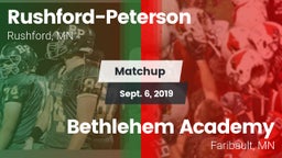 Matchup: Rushford-Peterson vs. Bethlehem Academy  2019