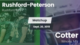 Matchup: Rushford-Peterson vs. Cotter  2019