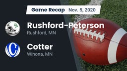 Recap: Rushford-Peterson  vs. Cotter  2020