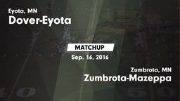 Matchup: Dover-Eyota High vs. Zumbrota-Mazeppa  2016