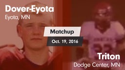 Matchup: Dover-Eyota High vs. Triton  2016