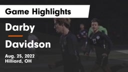 Darby  vs Davidson  Game Highlights - Aug. 25, 2022