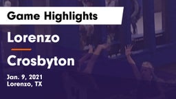 Lorenzo  vs Crosbyton  Game Highlights - Jan. 9, 2021
