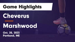 Cheverus  vs Marshwood  Game Highlights - Oct. 20, 2023