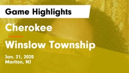 Cherokee  vs Winslow Township  Game Highlights - Jan. 21, 2020