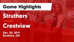 Struthers  vs Crestview  Game Highlights - Dec. 30, 2019