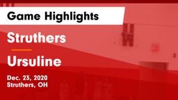 Struthers  vs Ursuline  Game Highlights - Dec. 23, 2020