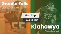 Matchup: Granite Falls High vs. Klahowya  2017