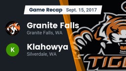 Recap: Granite Falls  vs. Klahowya  2017