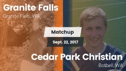 Matchup: Granite Falls High vs. Cedar Park Christian  2017