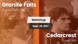 Matchup: Granite Falls High vs. Cedarcrest  2017
