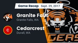Recap: Granite Falls  vs. Cedarcrest  2017