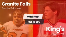 Matchup: Granite Falls High vs. King's  2017