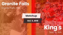 Matchup: Granite Falls High vs. King's  2018