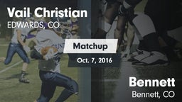 Matchup: Vail Christian vs. Bennett  2016