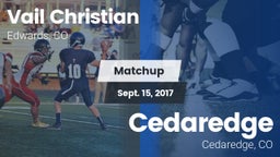 Matchup: Vail Christian High  vs. Cedaredge  2017