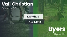 Matchup: Vail Christian High  vs. Byers  2019