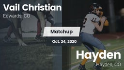 Matchup: Vail Christian High  vs. Hayden  2020