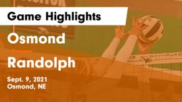 Osmond  vs Randolph  Game Highlights - Sept. 9, 2021