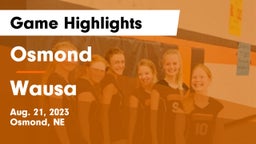 Osmond  vs Wausa  Game Highlights - Aug. 21, 2023