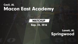 Matchup: Macon-East vs. Springwood  2016