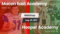 Matchup: Macon-East vs. Hooper Academy  2017