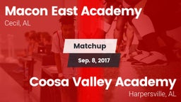 Matchup: Macon-East vs. Coosa Valley Academy  2017