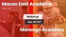 Matchup: Macon-East vs. Marengo Academy  2017