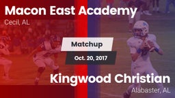 Matchup: Macon-East vs. Kingwood Christian  2017